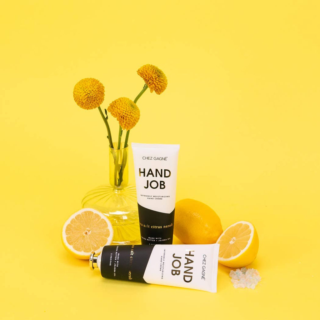 Hand Job - Funny Hand Cream Gift, Sea Salt Citrus + Neroli