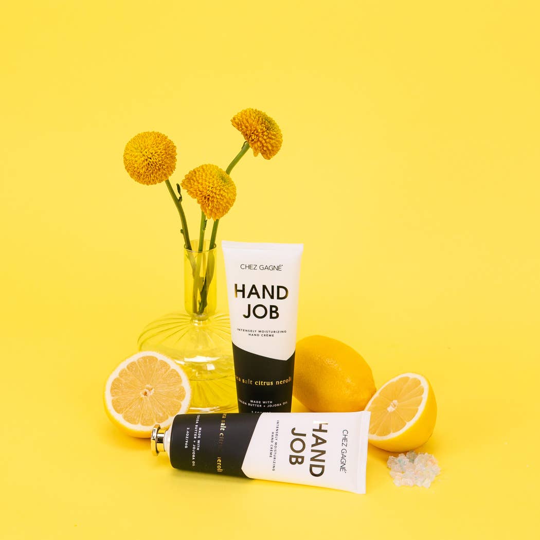 Hand Job - Funny Hand Cream Gift, Sea Salt Citrus + Neroli