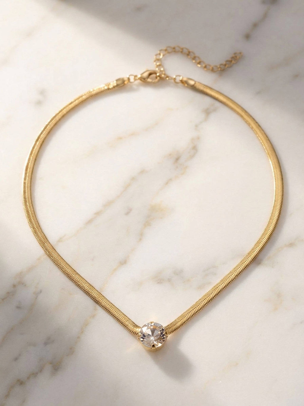 Rowan Pendant Necklace - NFP17BGCRY: Clear
