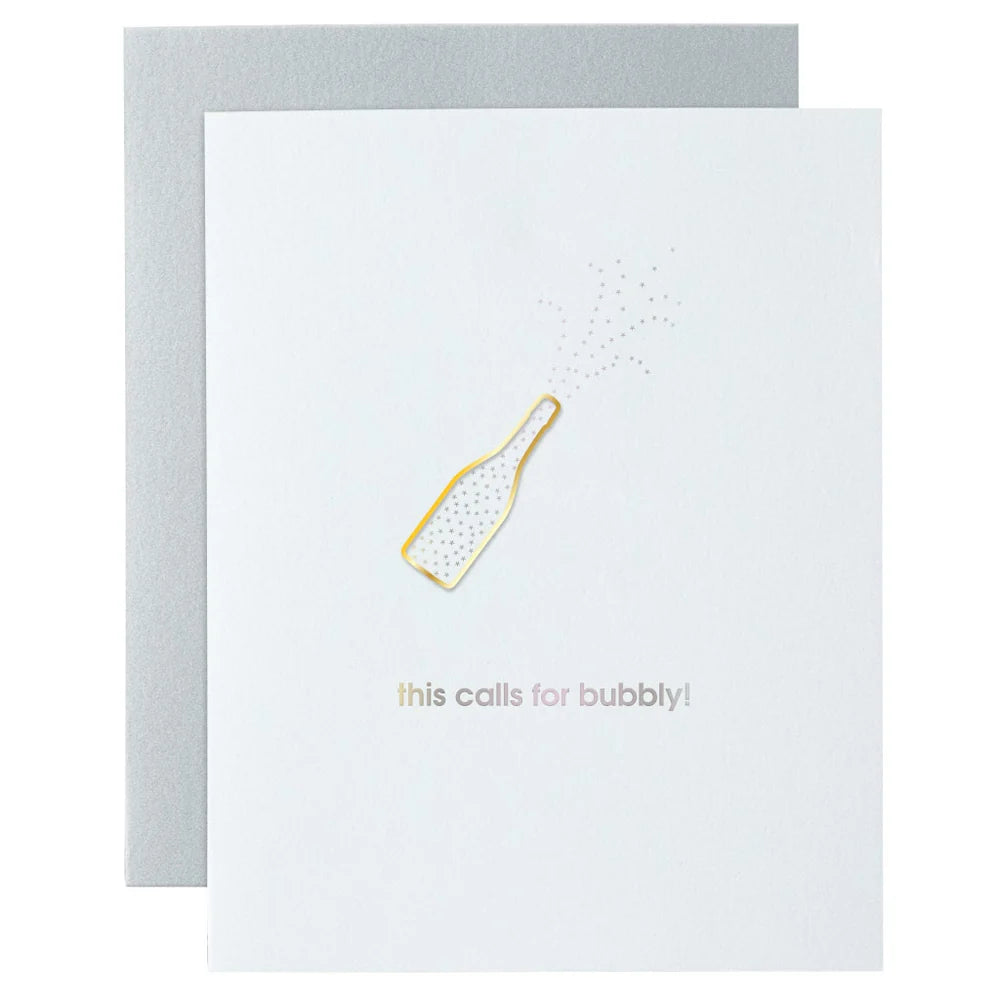 This Calls For Bubbly | Paper Clip Card