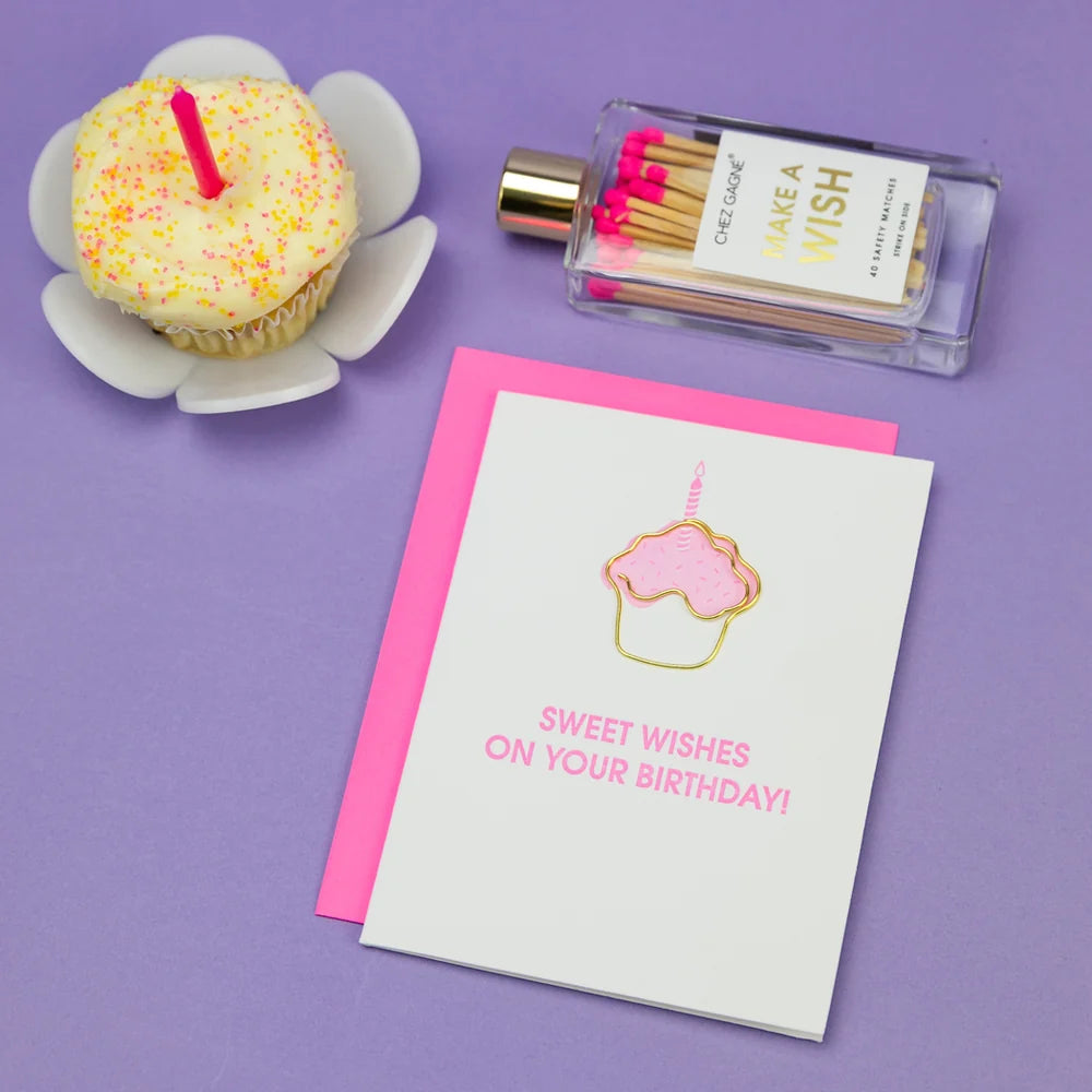 Sweet Wishes On Your Birthday | Paper Clip Card