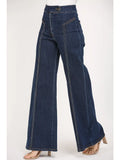 High Waisted Wide Leg Jean