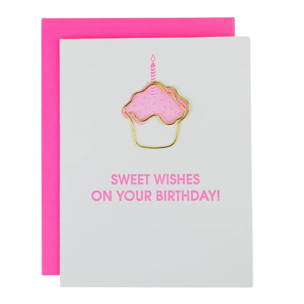 Sweet Wishes On Your Birthday | Paper Clip Card