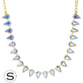 Studio Teardrop Tennis Necklace - 6NGH9BGLTS: Blue