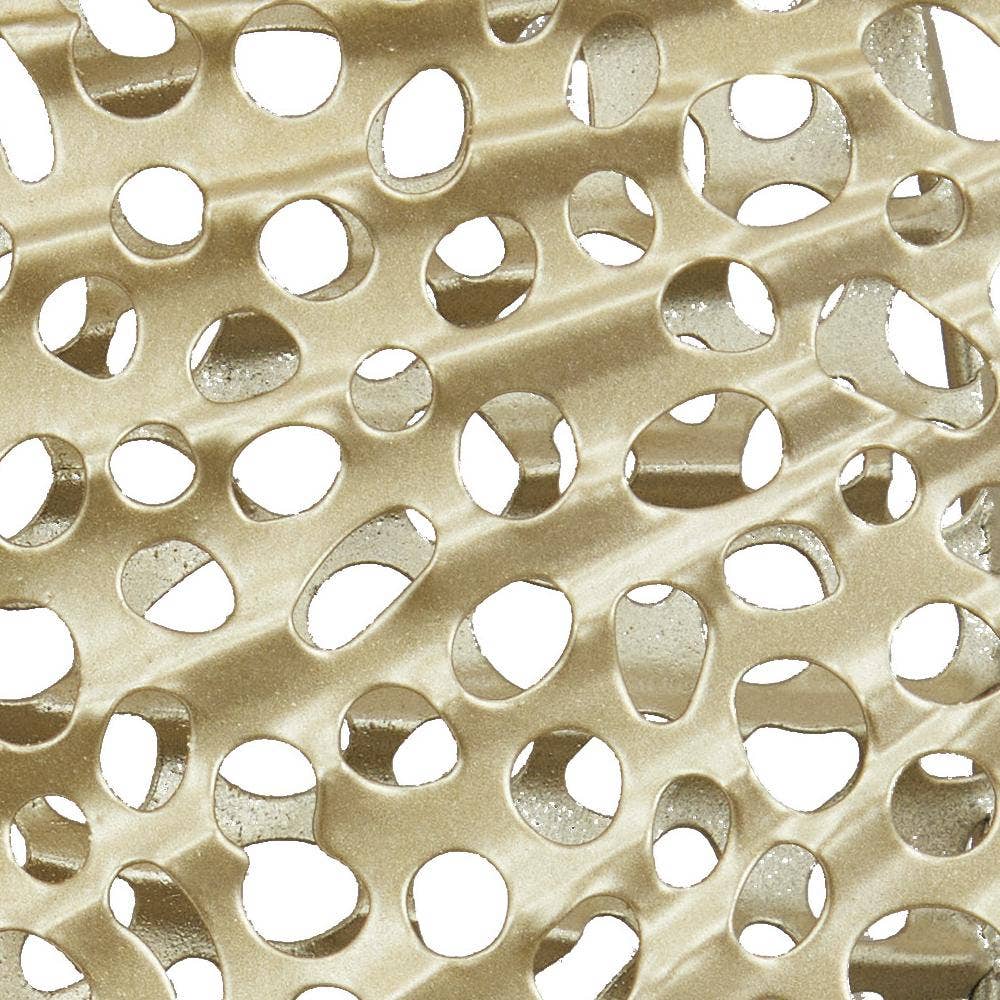 Contemporary Gold Metal Wall Decor - 893829