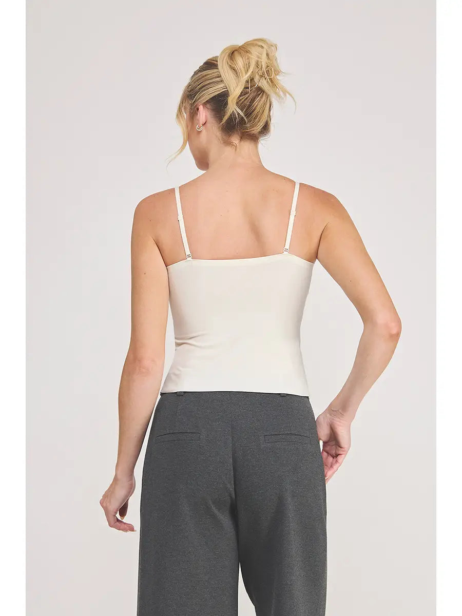 Cami Bralette with Eyelash Lace Trim