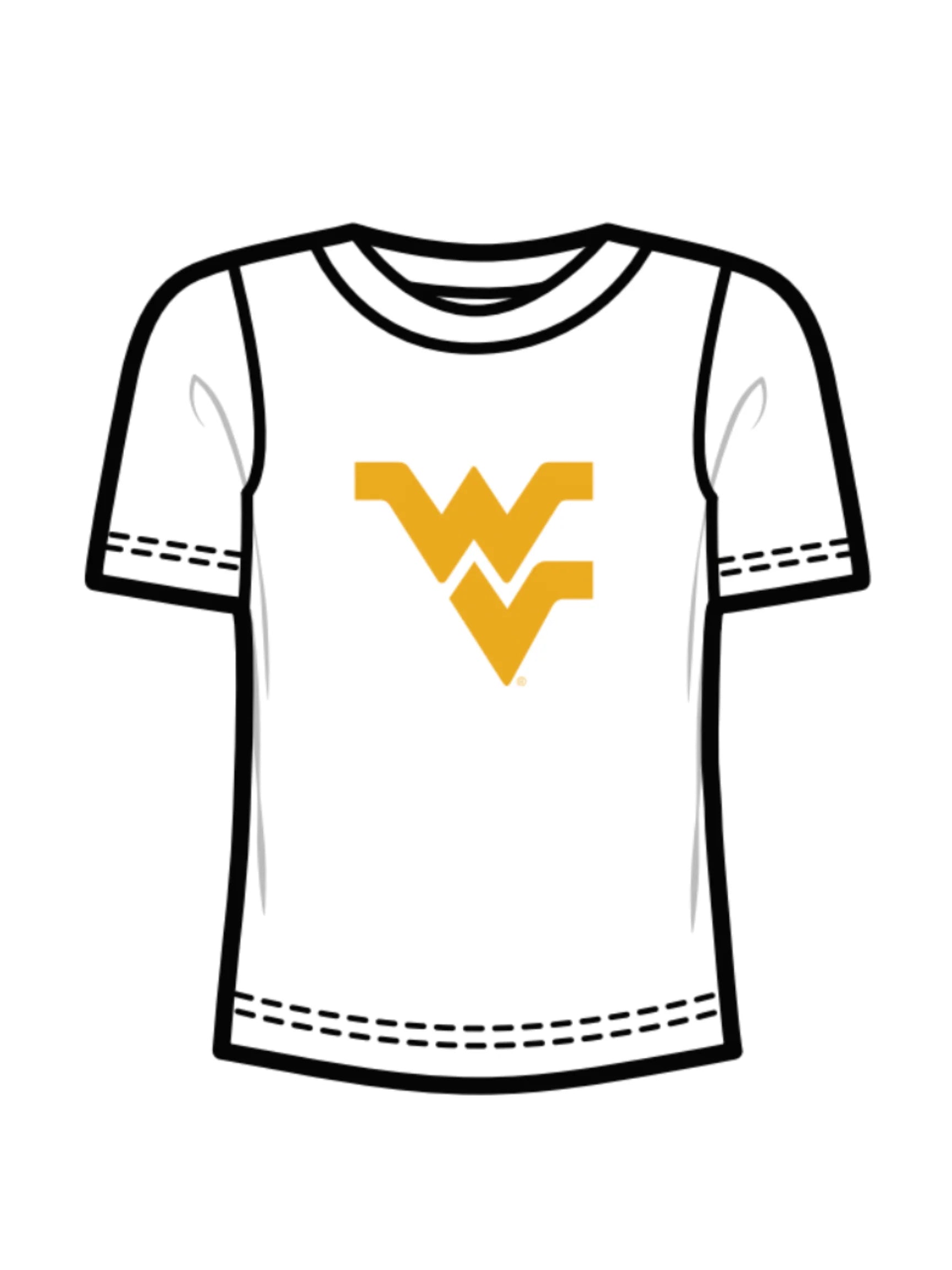 The Mascot Beaded Tee | West Virginia