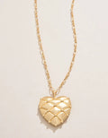 Big Heart Pillow Necklace 18"