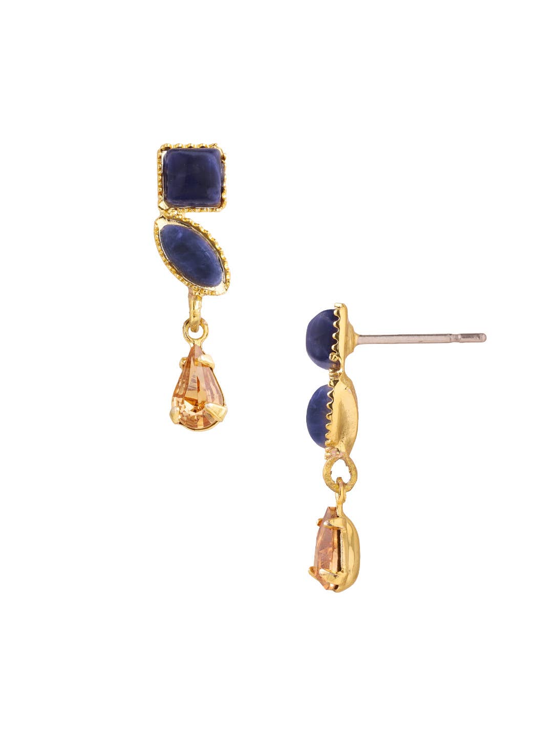 Indie Dangle Earrings - EGI6BGDNM: Blue