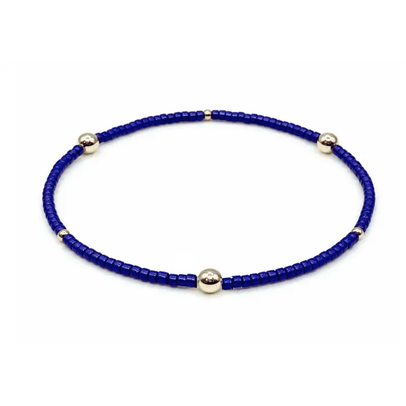 Game Day - Blue & Gold Filled Bracelet