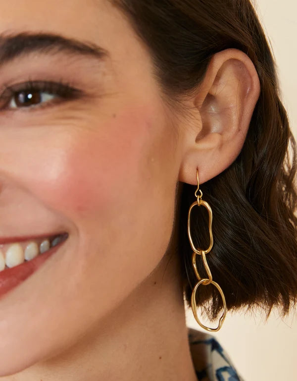 River Club Earrings | Gold