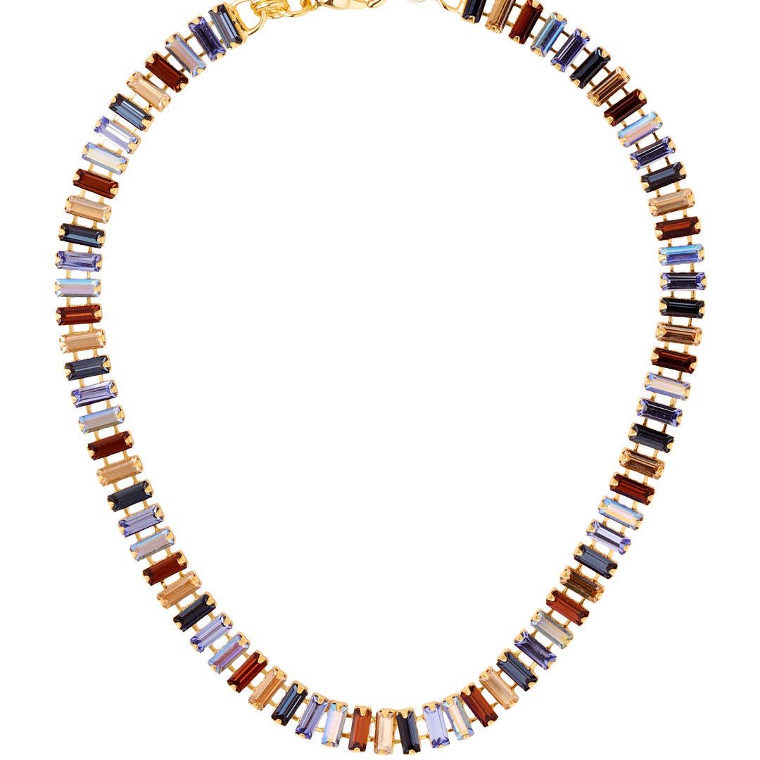 Bianca Choker Tennis Necklace - NFY55BGDNM: Blue