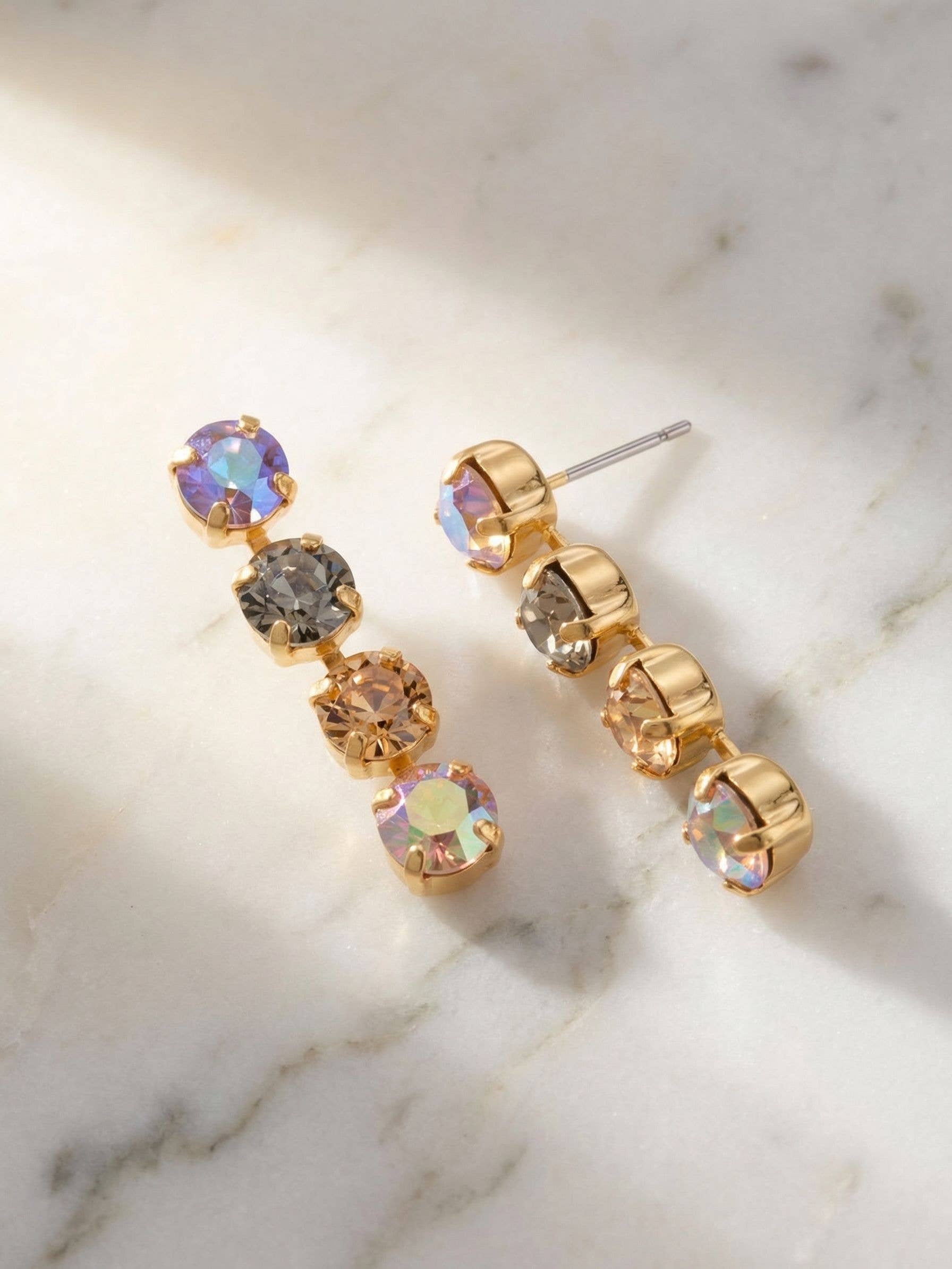 Matilda Dangle Earrings - EFH1BGHNB: Brown