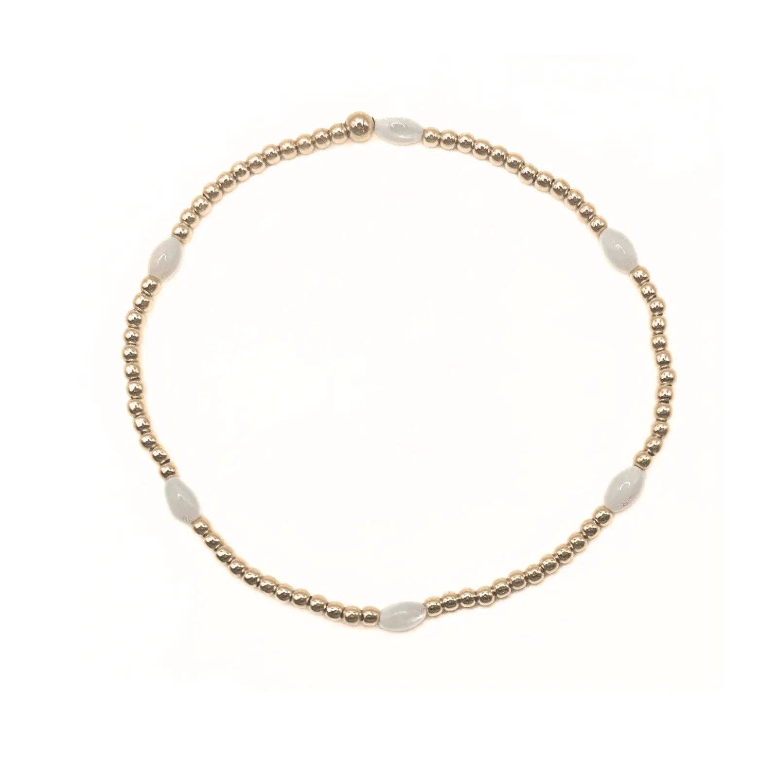 The Aspen Bracelet in White Opal: 6.5