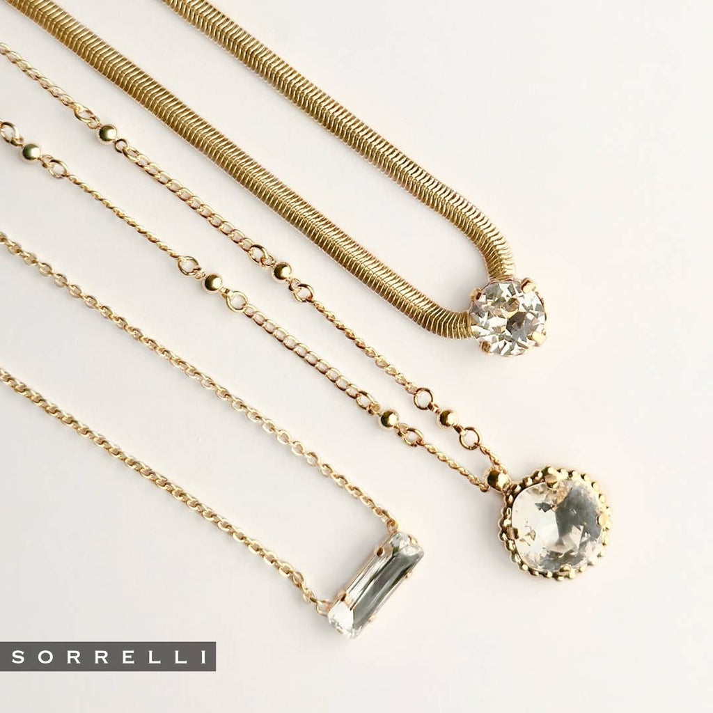 Rowan Pendant Necklace - NFP17BGCRY: Clear
