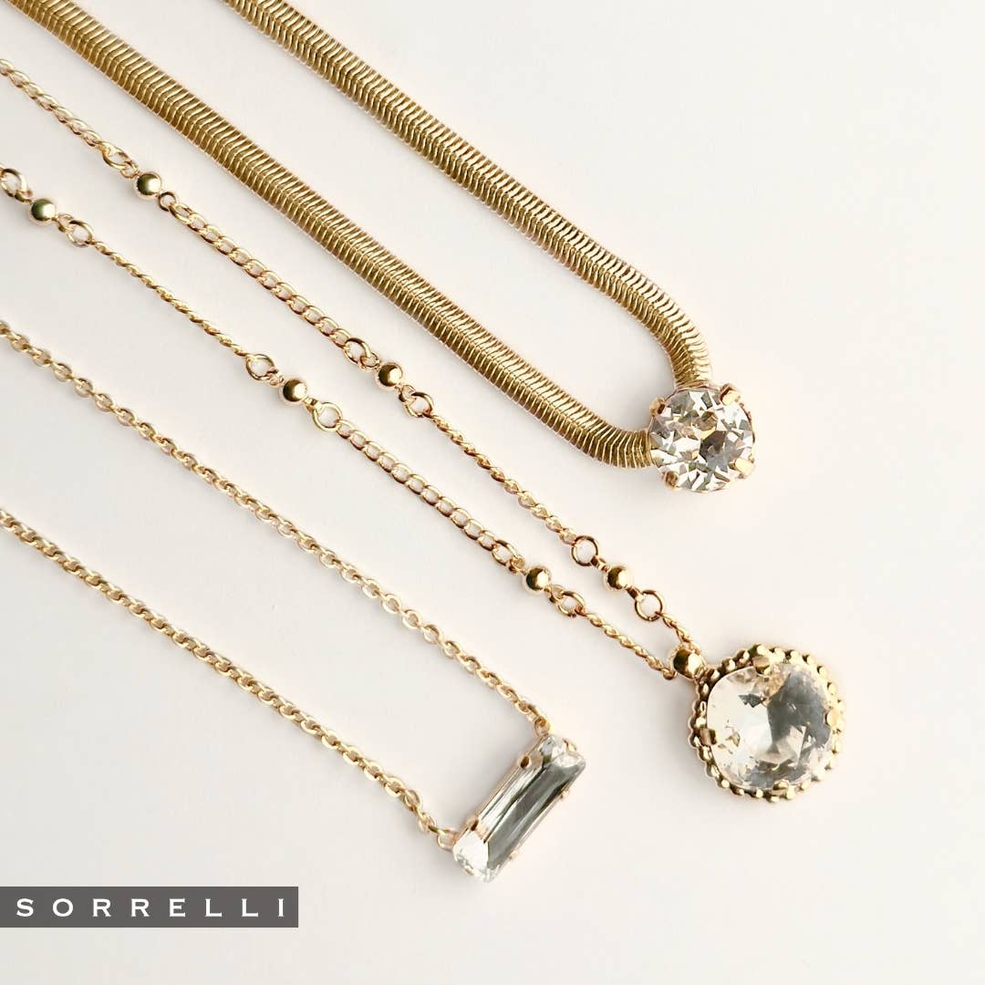 Rowan Pendant Necklace - NFP17BGCRY: Clear