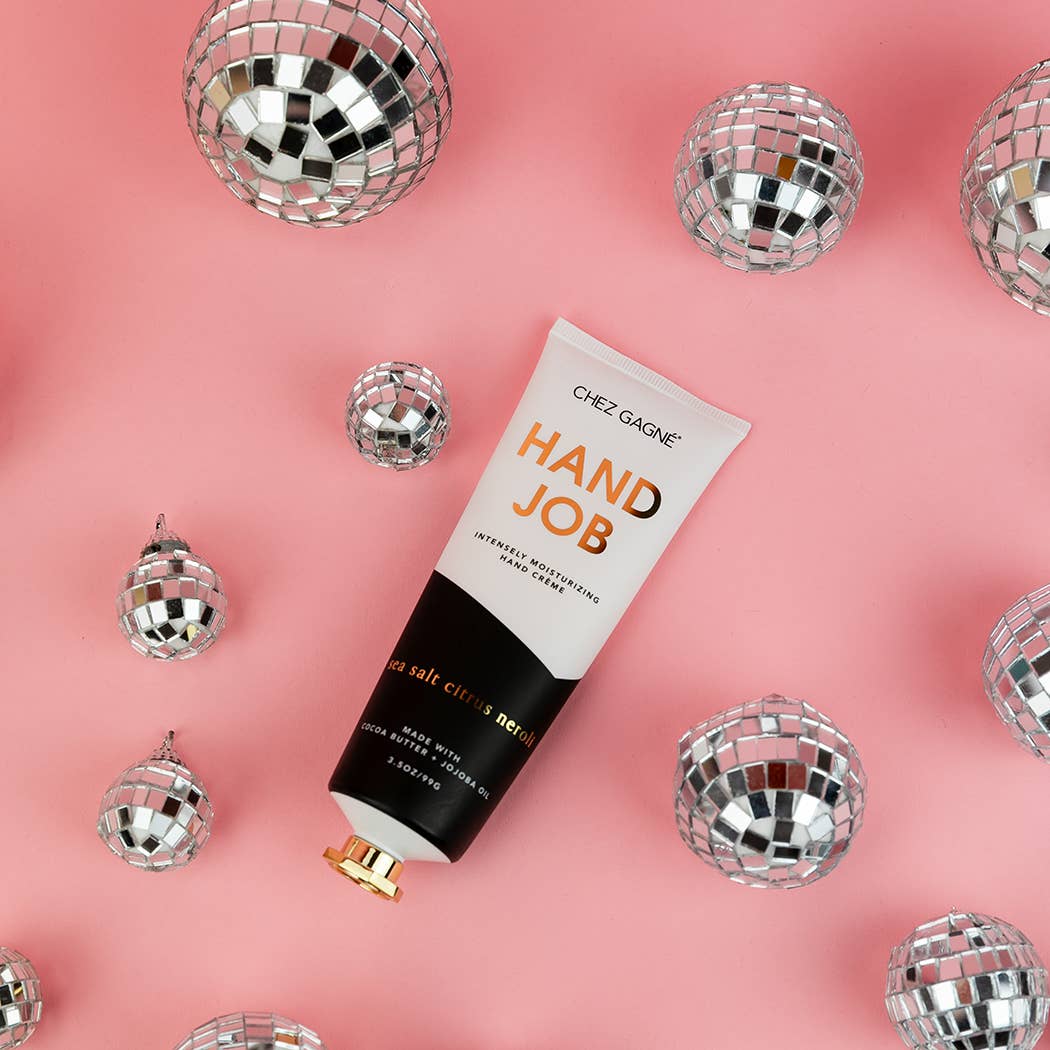Hand Job - Funny Hand Cream Gift, Sea Salt Citrus + Neroli