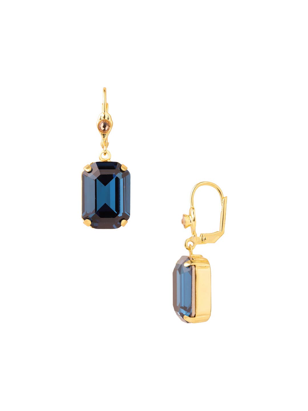 Kathleen Studded Dangle Earrings - EFF80BGDNM: Blue