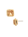 Izzy Decorated Stud Earrings - EFY2BGLC: Beige