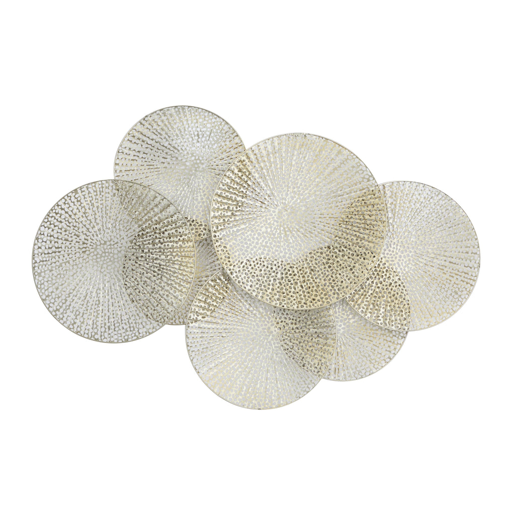Contemporary Gold Metal Wall Decor - 893829