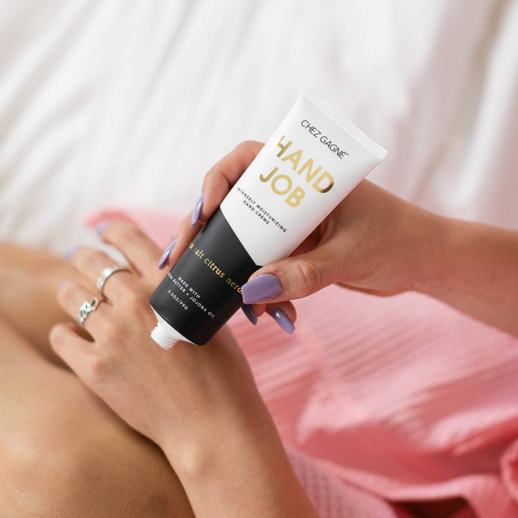 Hand Job - Funny Hand Cream Gift, Sea Salt Citrus + Neroli