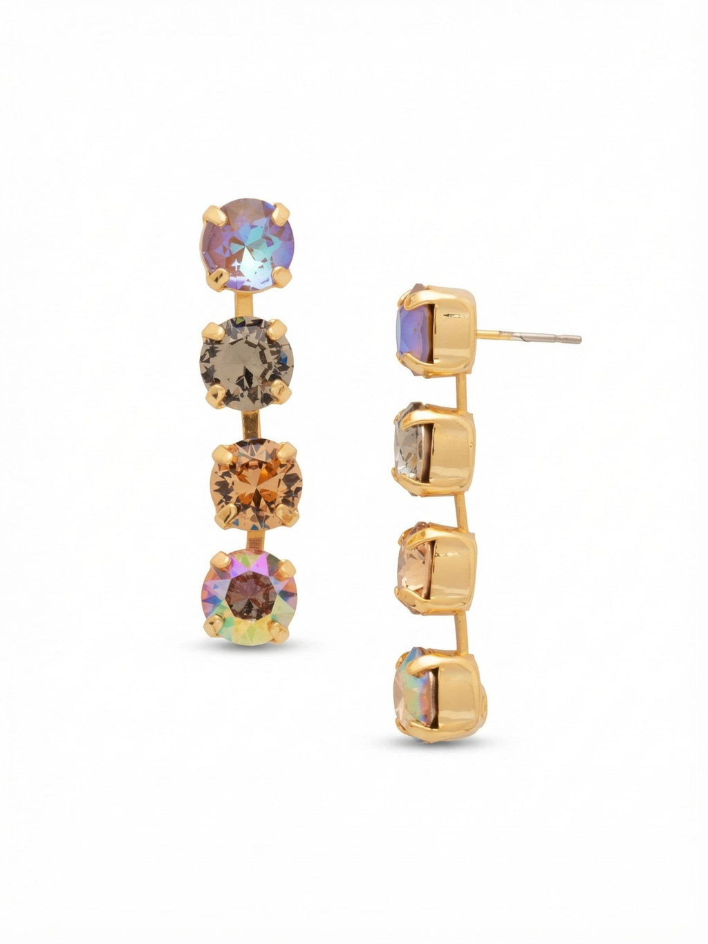 Matilda Dangle Earrings - EFH1BGHNB: Brown