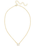 Octavia Single Crystal Pendant Necklace - NFM30BGCRY: Clear