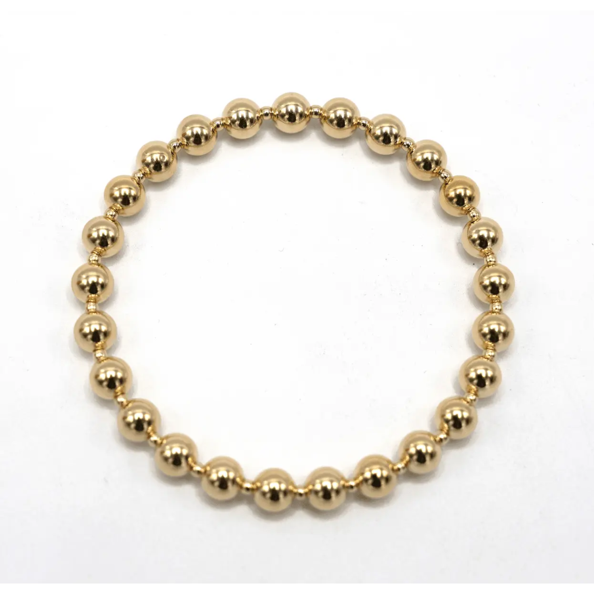 6mm+2mm+6mm Gold Filled Waterproof Dimension Bracelet: 6.5