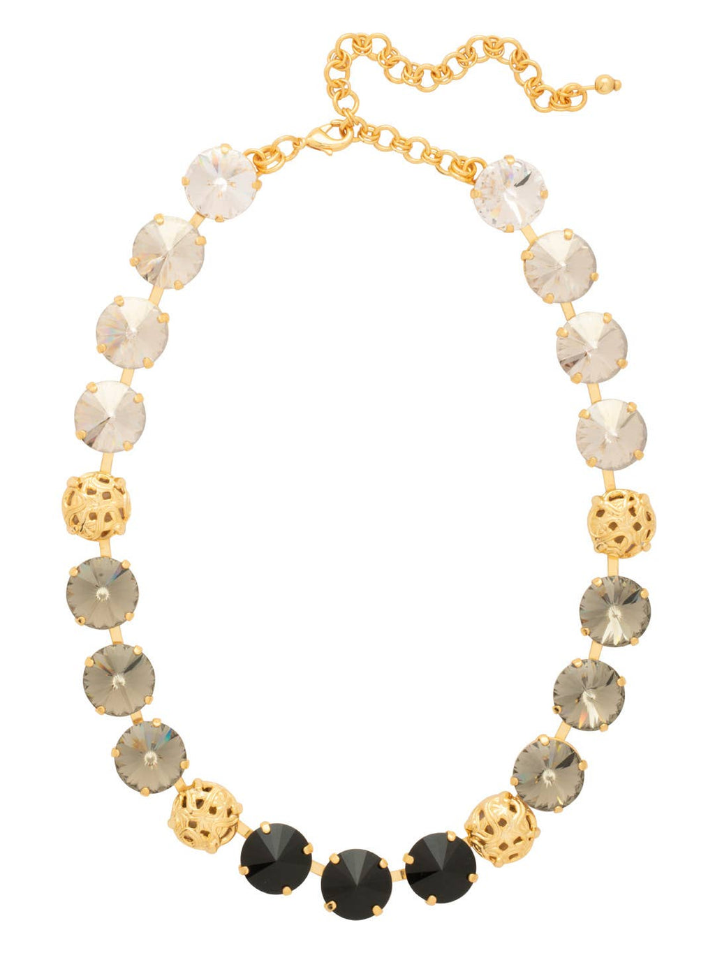 Clementine Tennis Necklace - NFZ18BGSNI: Black