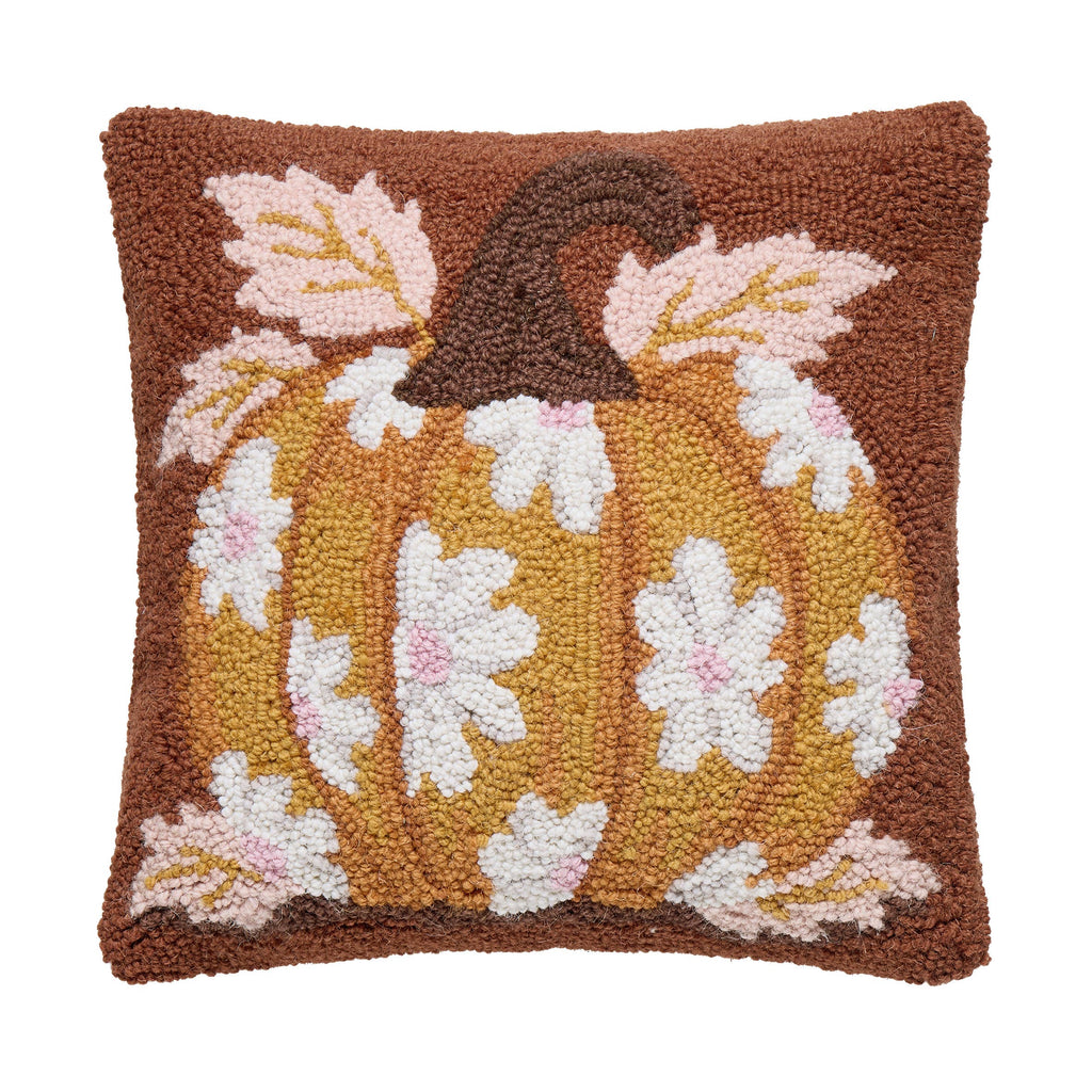 Daisies On Pumpkin Hook Pillow