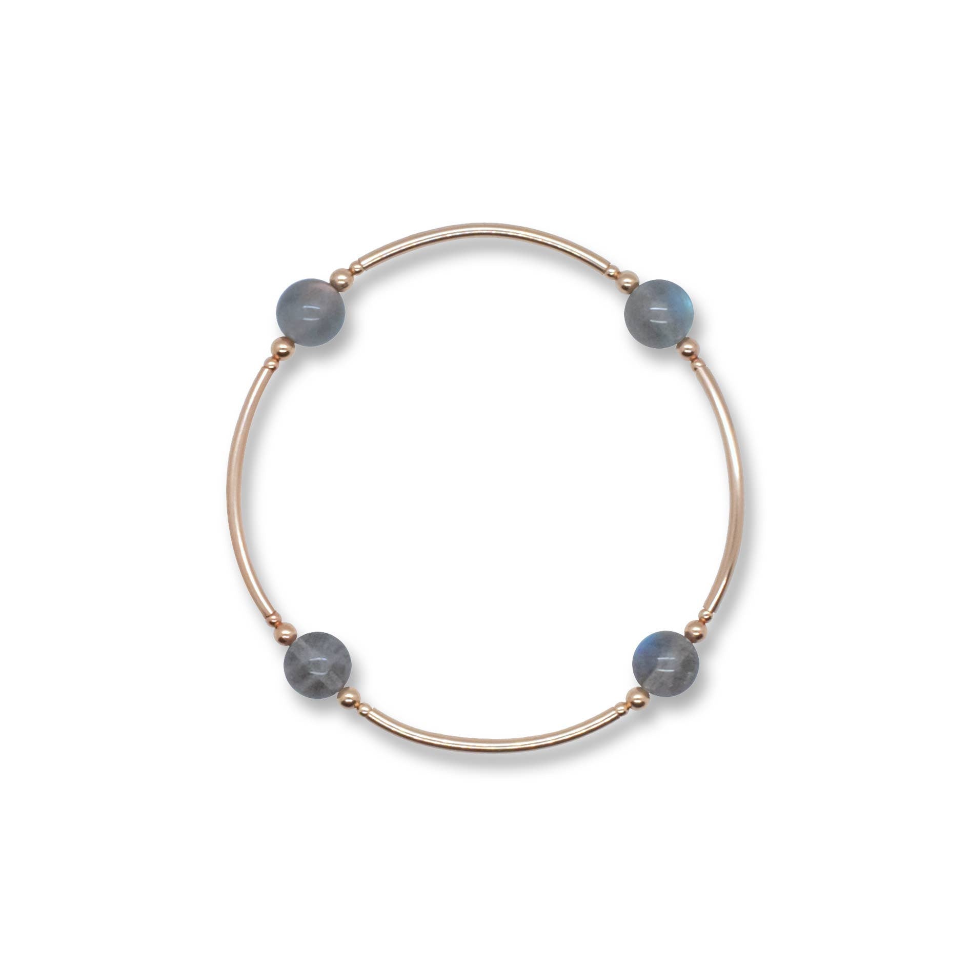 8mm Labradorite Gold-Filled Blessing Bracelet : L