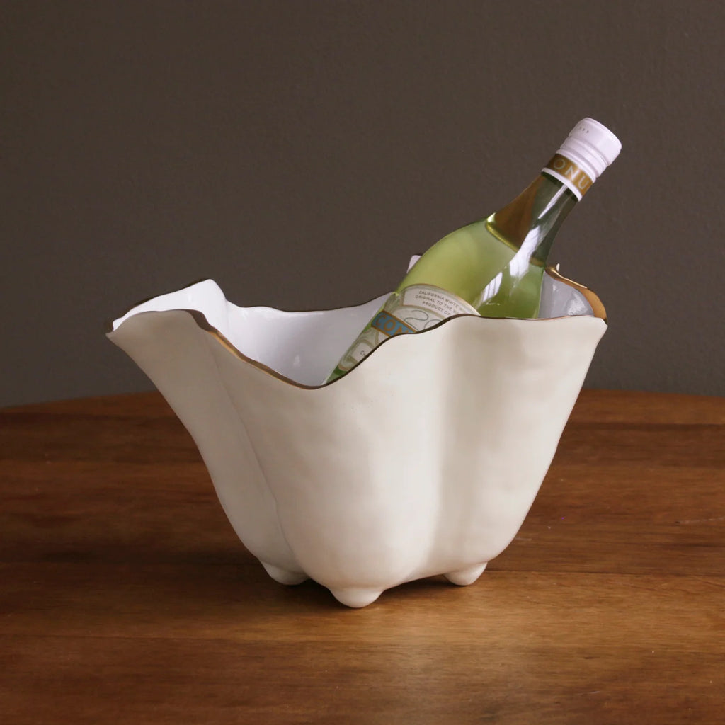 ENCANTO Onyx Ice Bucket | Cream & White