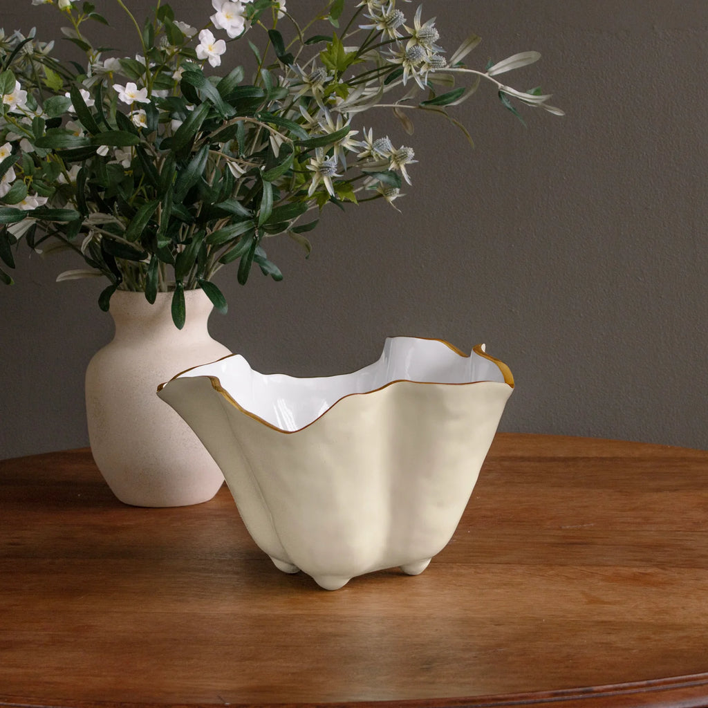 ENCANTO Onyx Ice Bucket | Cream & White