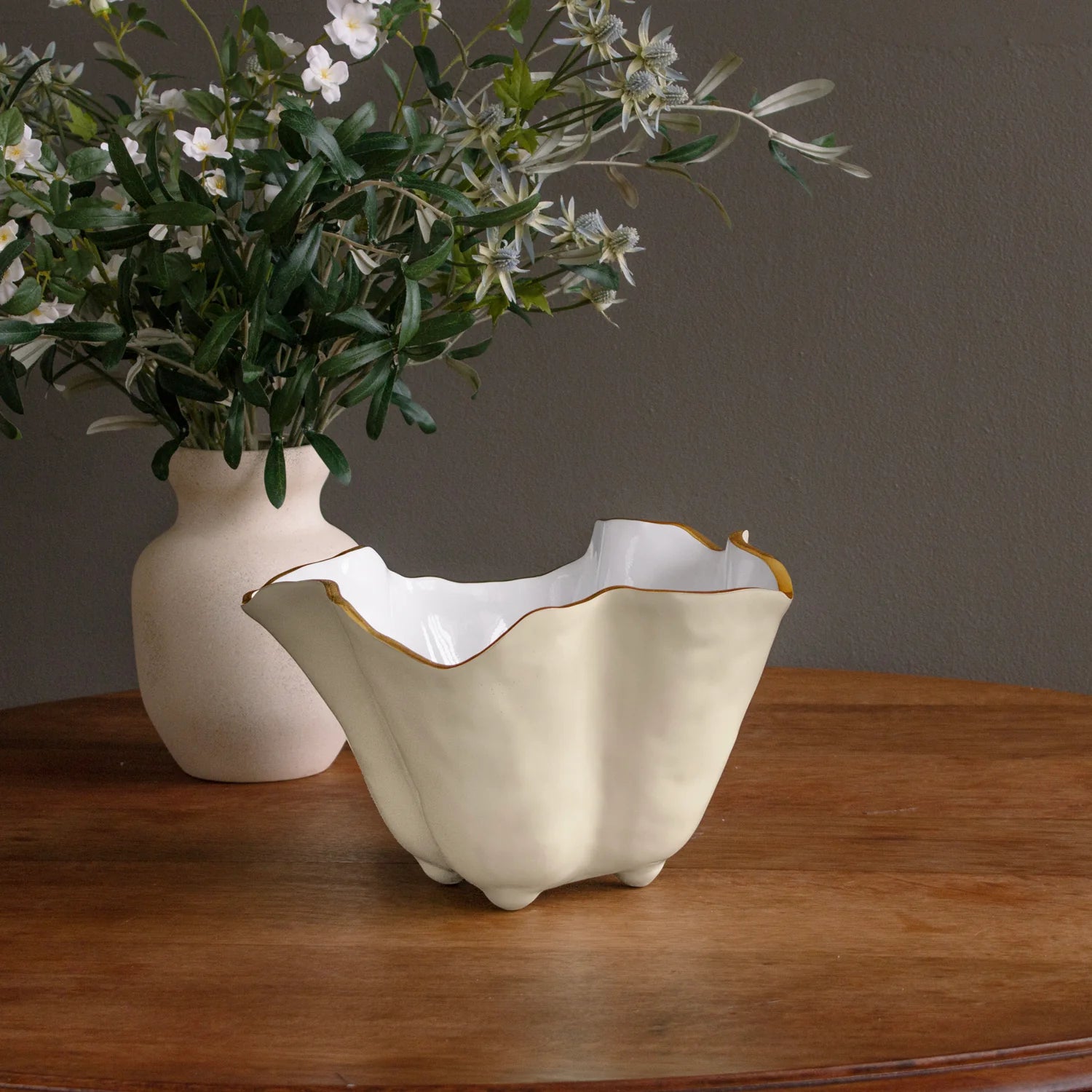 ENCANTO Onyx Ice Bucket | Cream & White