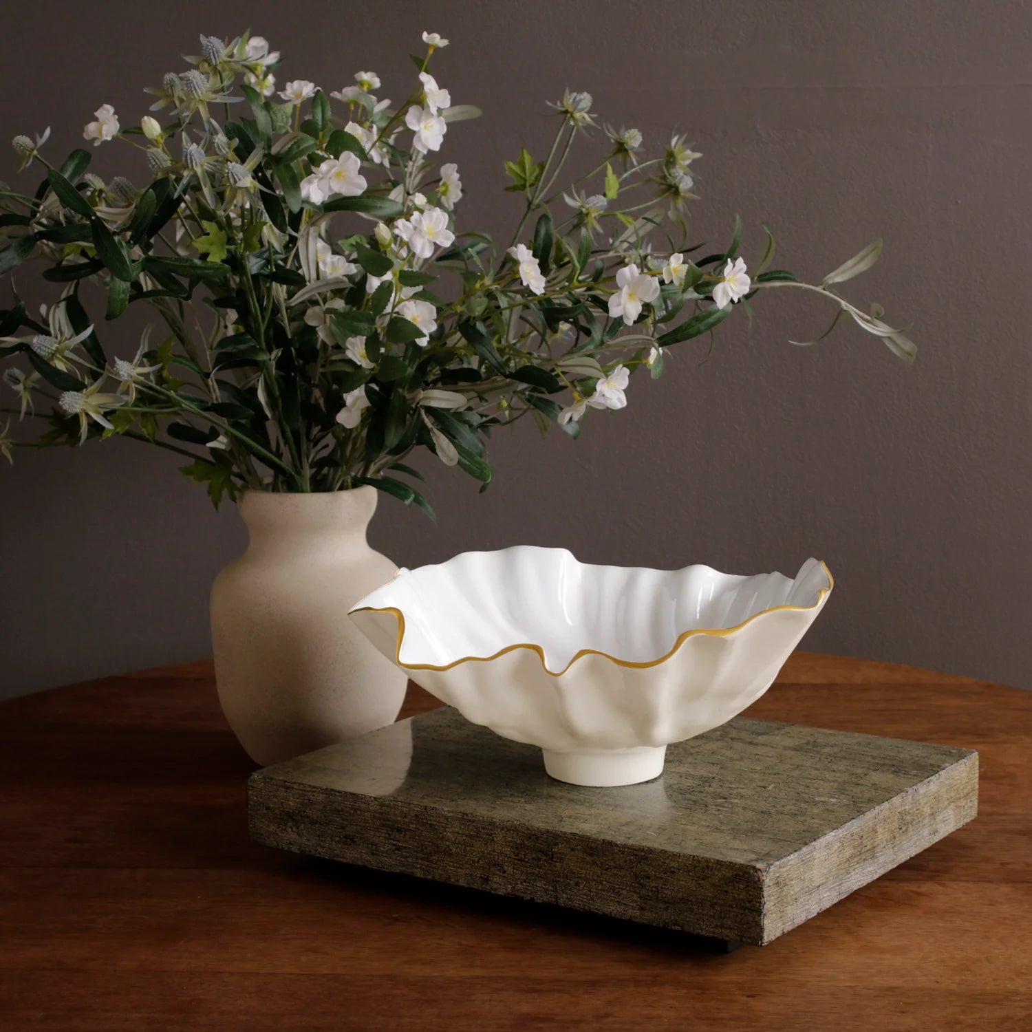 ENCANTO Bloom Medium Bowl | Cream & White