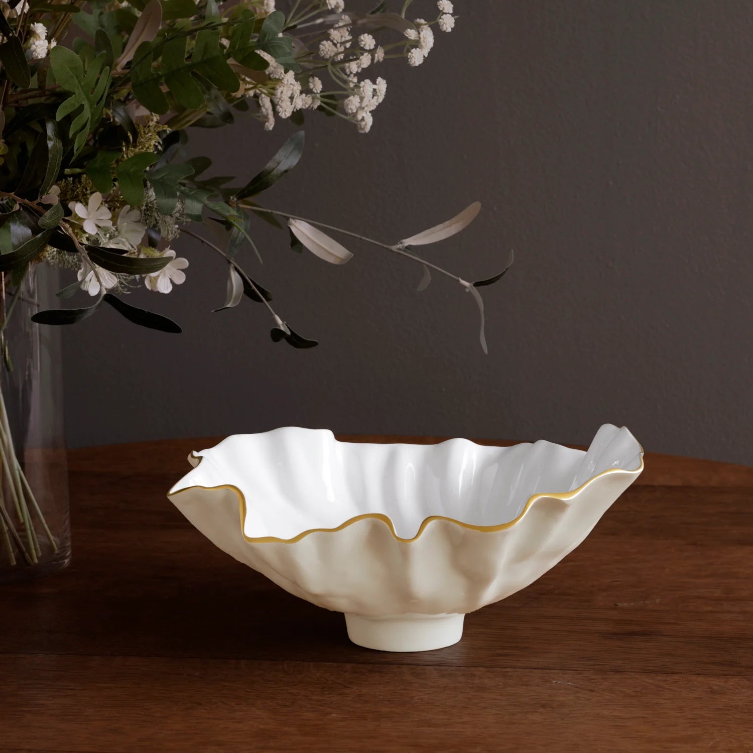 ENCANTO Bloom Medium Bowl | Cream & White