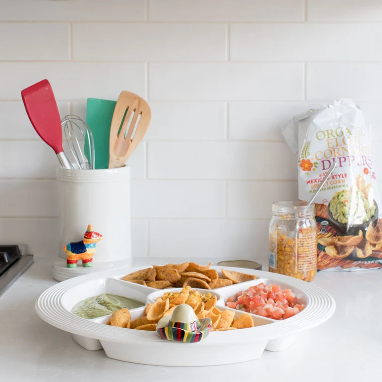 Melamine Divided Dish | Pinstripes