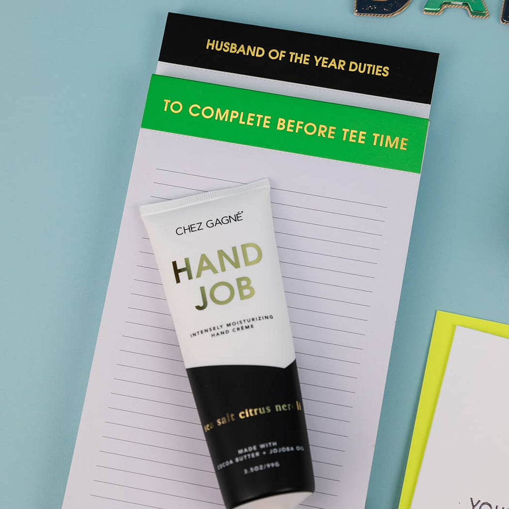 Hand Job - Funny Hand Cream Gift, Sea Salt Citrus + Neroli