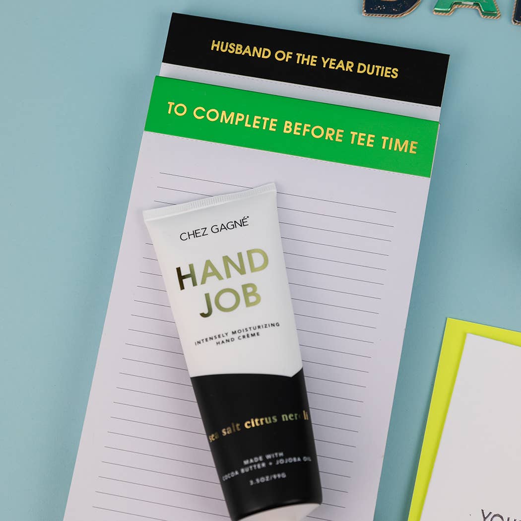 Hand Job - Funny Hand Cream Gift, Sea Salt Citrus + Neroli