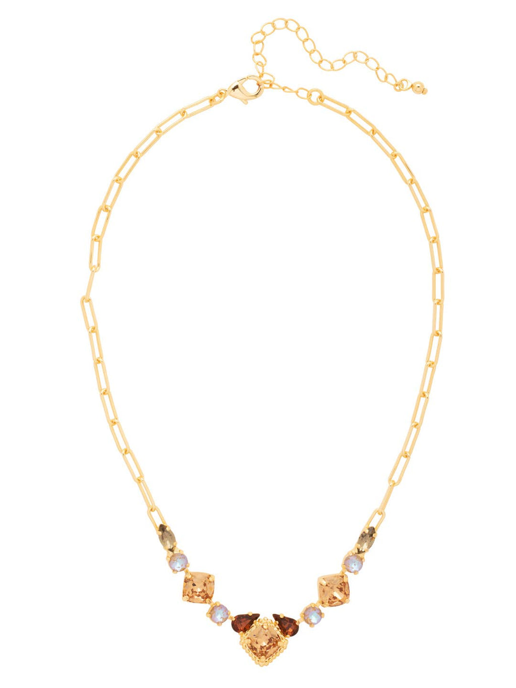 Izzy Tennis Necklace - NFY40BGHNB: Brown