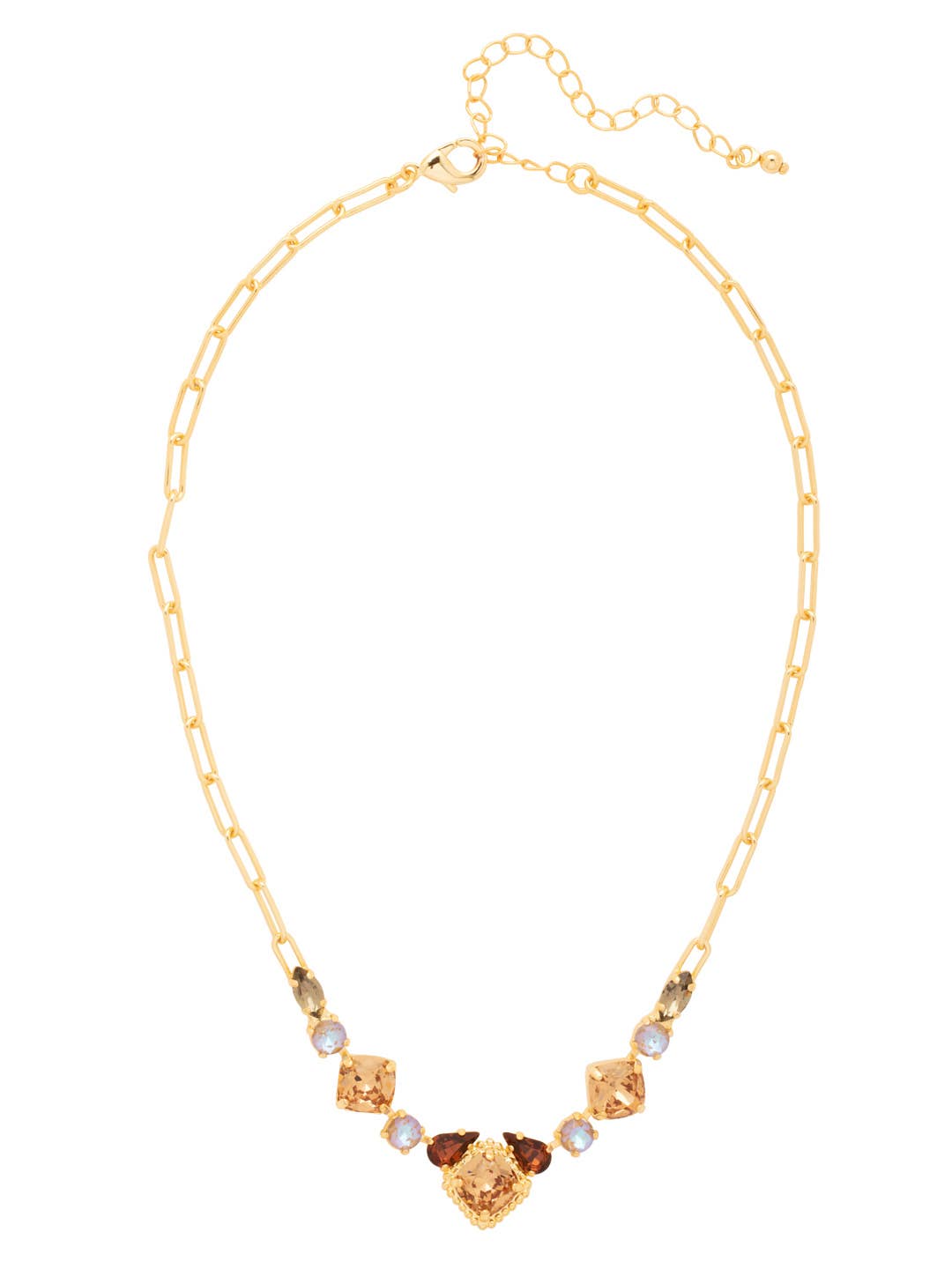 Izzy Tennis Necklace - NFY40BGHNB: Brown