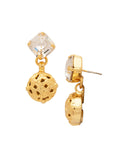 Clementine Square Dangle Earrings - EFZ18BGCRY: Clear