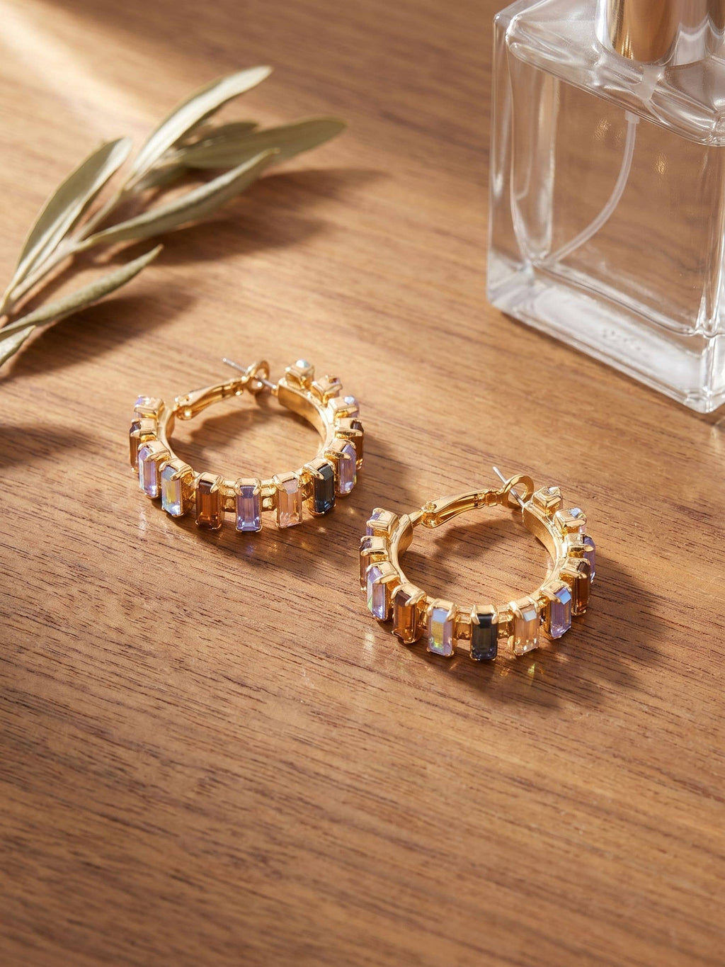 Bianca Hoop Earrings |Blue