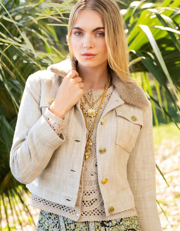 Franny Tweed Jacket Toasted | Tan Multi