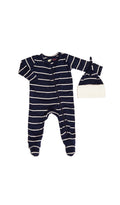 Footie 2 Piece | Navy Stripe