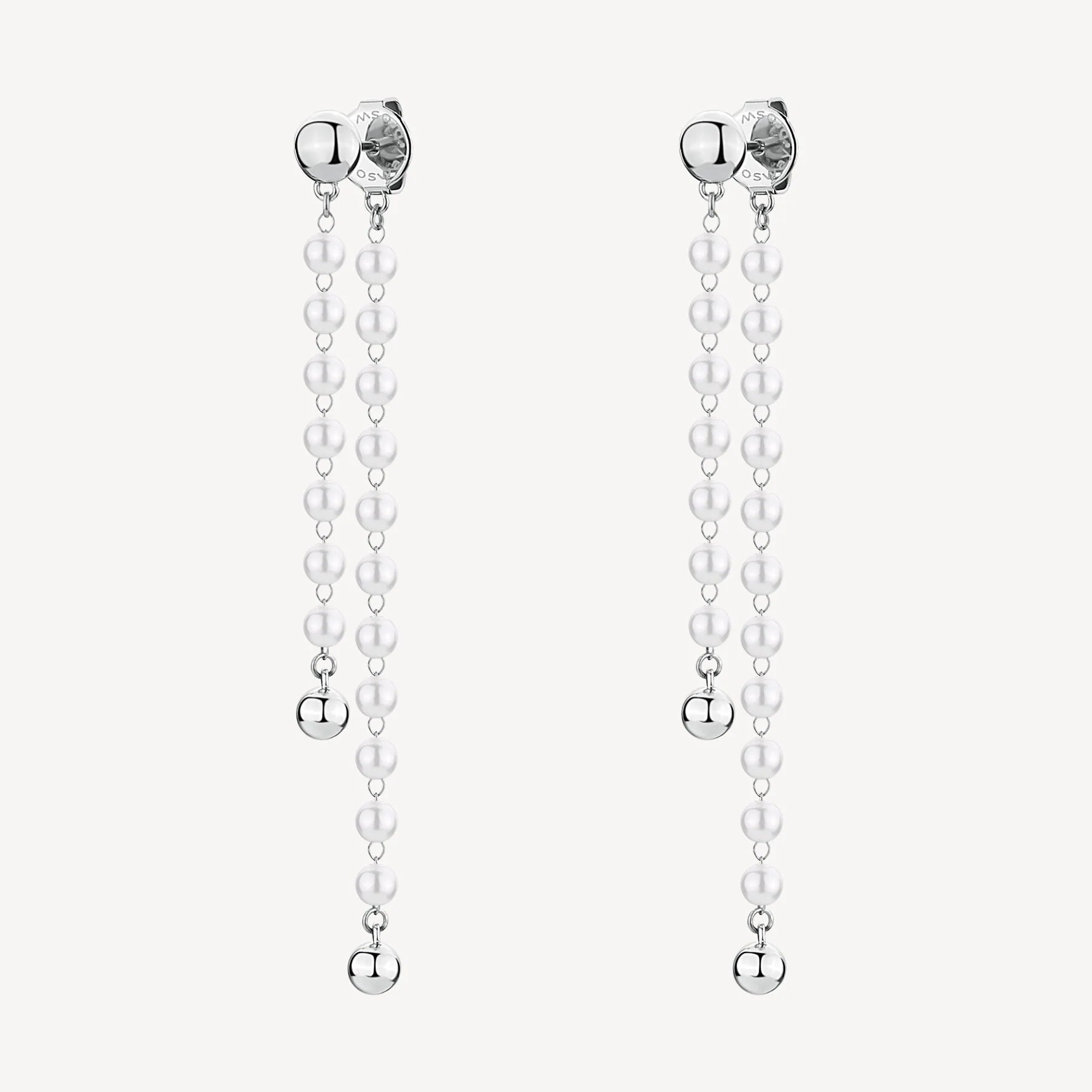 ESSENTIAL Double Dangle Pearl Earrings