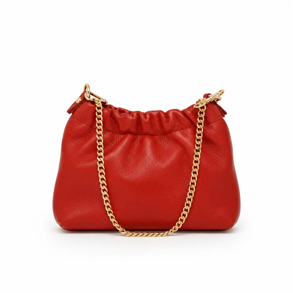 Italian Leather Clutch and Crossbody Bag