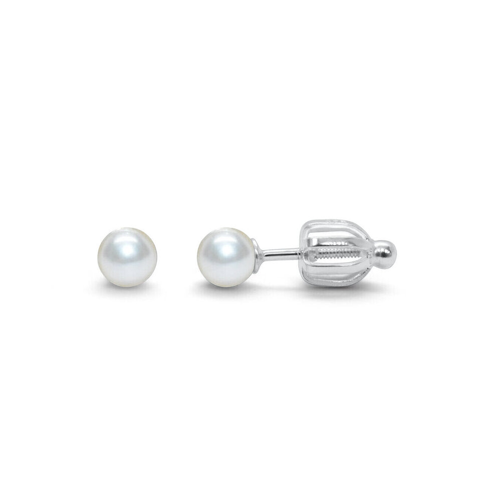 Pearl Stud Earrings 4MM