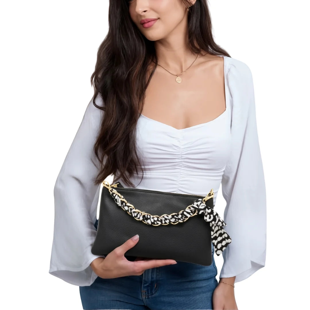 Italian Leather Wallet Crossbody Bag