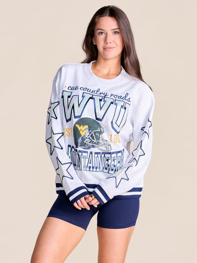The Hometeam Heathered Crewneck | West Virginia